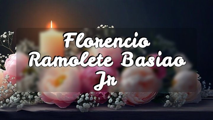 Florencio Ramolete Basiao Jr, Milpitas, CA